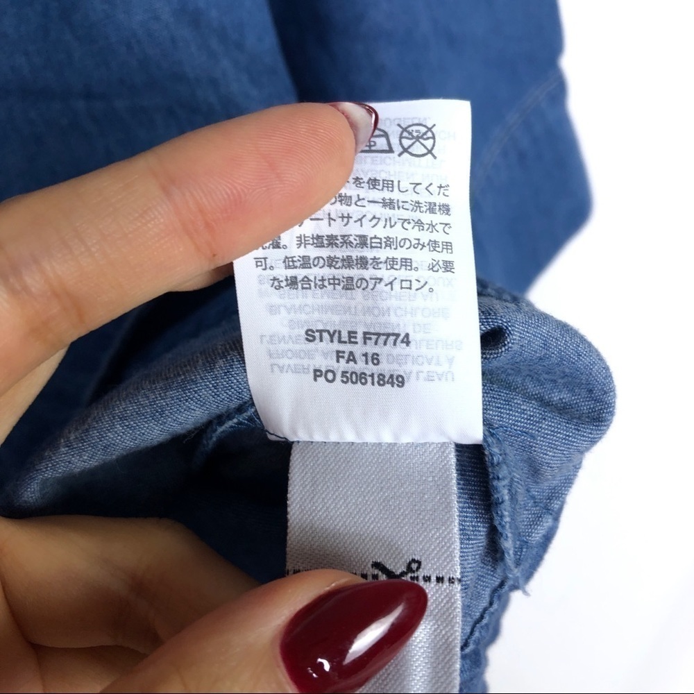 Crewcuts GIRLS denim jean blouse - Picture 4 of 5